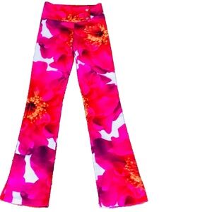 Vintage Y2K Digital FLORAL Print PANTS Size Small
